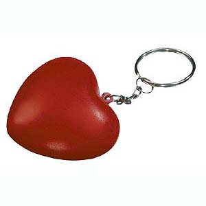 Stress item hart sleutelhanger