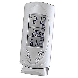 Weerstation alarmklok kunststof