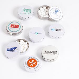Rond click Blik 53 mm met Mintjes