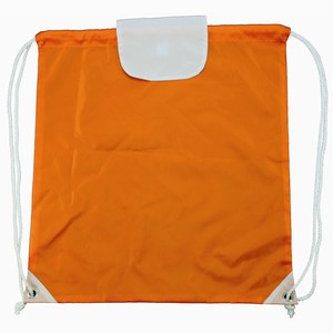 Promobag with Flap 42 x 46 cm oranje-wit