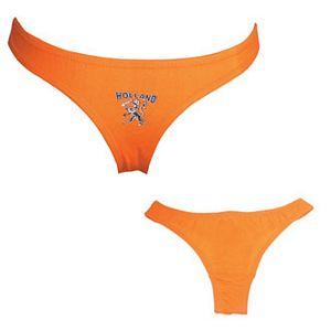 Ladies String with Imprint Orange