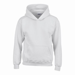 Gildan 18500B kinder hooded sweater white
