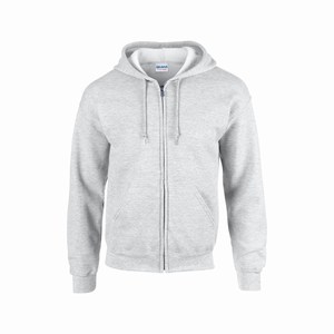 Gildan 18600 hooded vest ash
