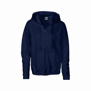 Gildan 18600FL hooded dames vest navy
