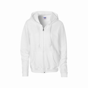 Gildan 18600FL hooded dames vest white