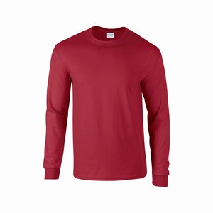 Gildan 2400 T-shirt ultra cotton lange mouw cardinal red