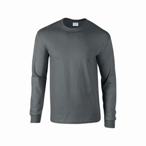 Gildan 2400 T-shirt ultra cotton lange mouw charcoal