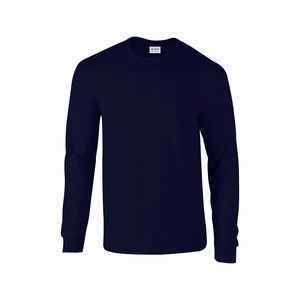 Gildan 2400 T-shirt ultra cotton lange mouw navy