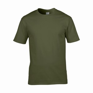 Gildan 4100 T-shirt premium cotton military green