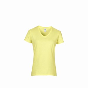 Gildan 4100VL v-hals T-shirt cornsilk