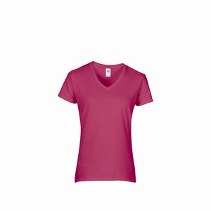 Gildan 4100VL v-hals T-shirt heliconia