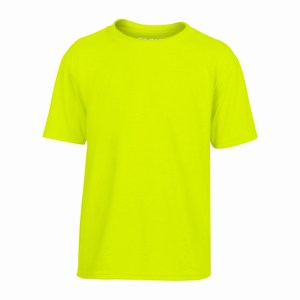 Gildan 42000B kinder sport T-shirt safety green