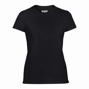 Gildan 42000L dames sport T-shirt black