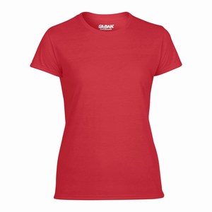 Gildan 42000L dames sport T-shirt red
