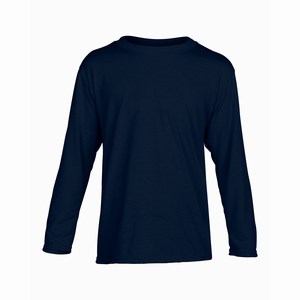 Gildan 42400B kinder sport T-shirt met lange mouw navy