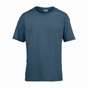 Gildan 64000B kinder T-shirt softstyle indigo blue