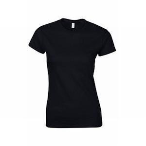 Gildan 64000L dames T-shirt softstyle black