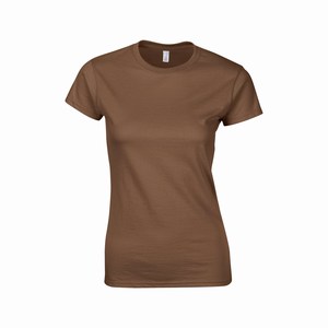 Gildan 64000L dames T-shirt softstyle chestnut