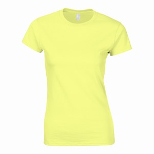 Gildan 64000L dames T-shirt softstyle cornsilk