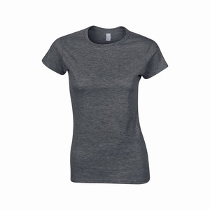 Gildan 64000L dames T-shirt softstyle dark heather