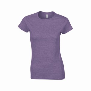Gildan 64000L dames T-shirt softstyle heather purple
