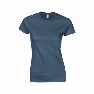 Gildan 64000L dames T-shirt softstyle indigo blue