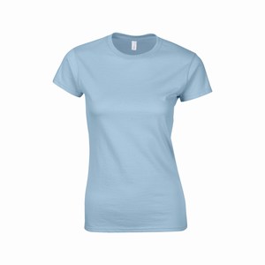Gildan 64000L dames T-shirt softstyle light blue