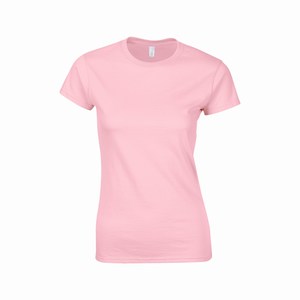 Gildan 64000L dames T-shirt softstyle light pink
