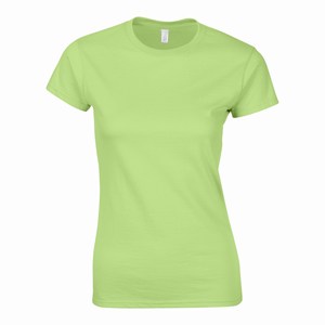 Gildan 64000L dames T-shirt softstyle mint green
