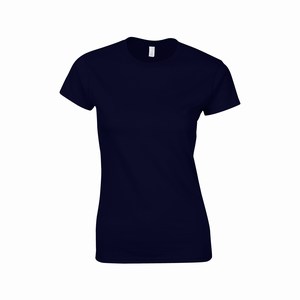 Gildan 64000L dames T-shirt softstyle navy