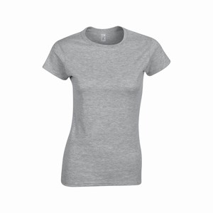 Gildan 64000L dames T-shirt softstyle sports grey