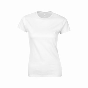 Gildan 64000L dames T-shirt softstyle white