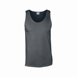 Gildan 64200 heren Tanktop softstyle charcoal