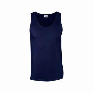 Gildan 64200 heren Tanktop softstyle navy