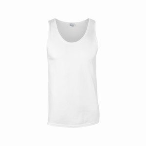 Gildan 64200 heren Tanktop softstyle white