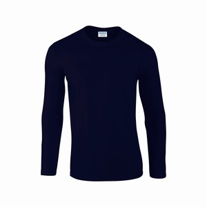 Gildan 64400 T-shirt lange mouw softstyle navy