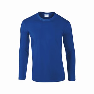 Gildan 64400 T-shirt lange mouw softstyle royal blue