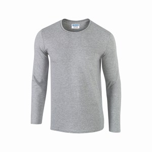 Gildan 64400 T-shirt lange mouw softstyle sport grey