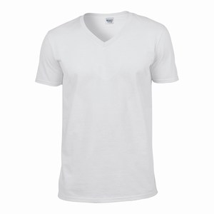 Gildan 64V00 v-hals T-shirt softstyle white