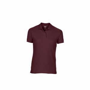 Gildan 75800L dames sport poloshirt maroon