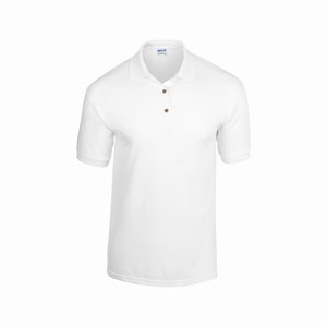 Gildan 8800 sport poloshirt van T-shirt stof white