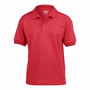 Gildan 8800B kinder sport poloshirt van T-shirt stof red