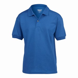 Gildan 8800B kinder sport poloshirt van T-shirt stof royal blue