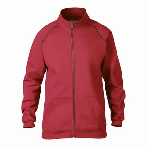 Gildan 92900 sweater met rits red