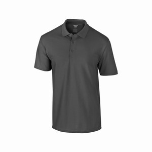Gildan 94800 heren sport poloshirt charcoal