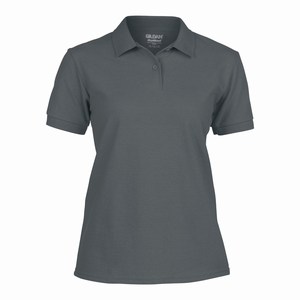 Gildan 94800L dames sport poloshirt charcoal