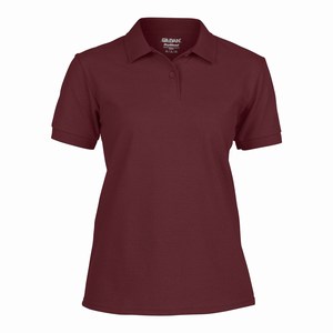 Gildan 94800L dames sport poloshirt maroon