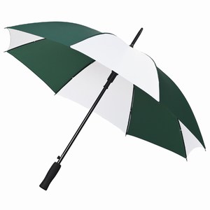 Golfparaplu GP-35A donkergroen-wit