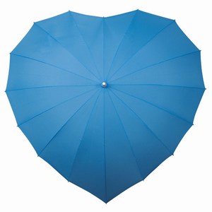 Hartvormige paraplu LR-8 midden blauw