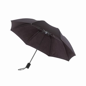 Opvouwbare, uit 2 secties bestaande manueel te openen paraplu Regular, zwart